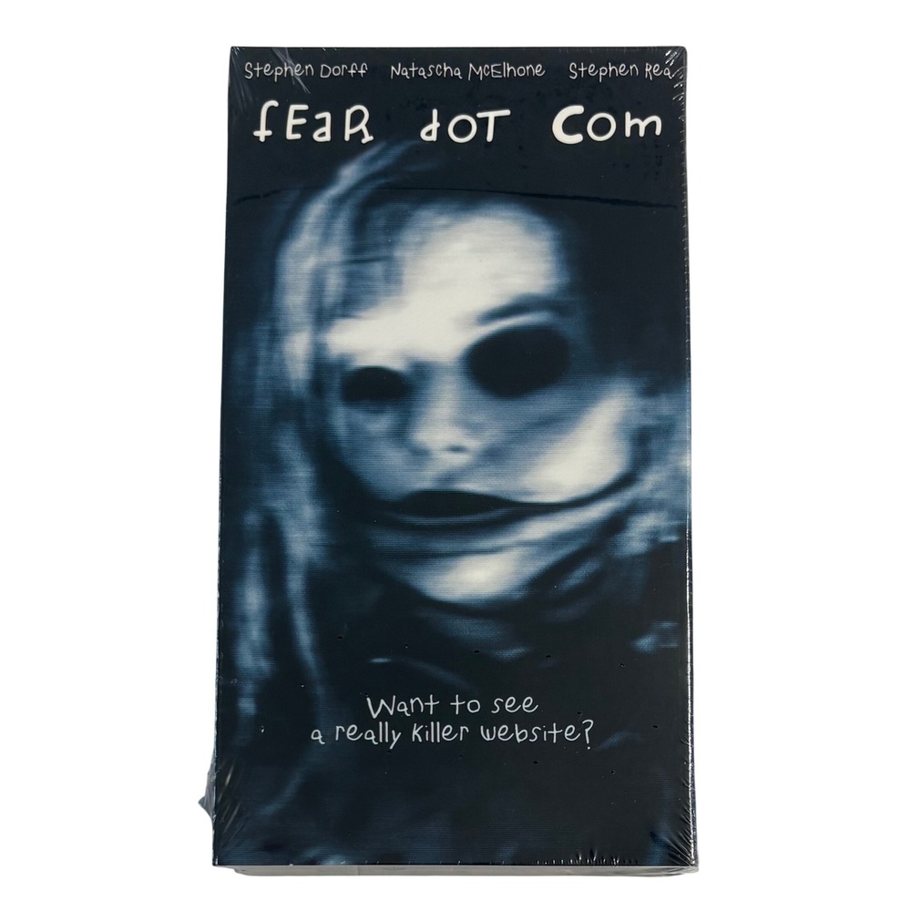 Fear Dot Com VHS 2003 Horror Movie Stephen Dorff Warner Home Video New Sealed